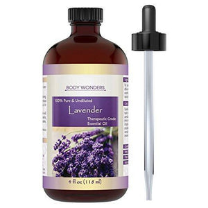 Body Wonders Lavender Oil | Therapeutic Grade Essential Oil | 4 Fl. Oz (118 ml)