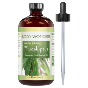 Body Wonders Eucalyptus | Therapeutic Grade Essential Oil | 4 Fl. Oz (118 ML)