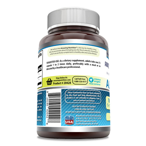 Image of Amazing Formulas ALA/ALC (Alpha Lipoic Acid/Acetyl-L-Carnitine) | 750 Mg | 60 Capsules