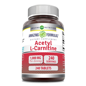 Amazing Formulas Acetyl L-Carnitine | 1000 Mg | 240 Tablets