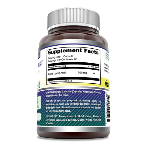 Image of Amazing Formulas Alpha Lipoic Acid | 300 Mg | 60 Capsules