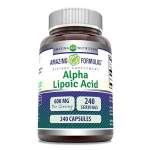 Amazing Formulas Alpha Lipoic Acid | 600 Mg | 240 Capsules