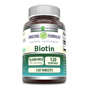 Amazing Formulas Biotin | 10000 Mg | 120 Tablets