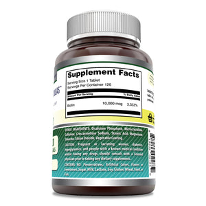 Amazing Formulas Biotin | 10000 Mg | 120 Tablets