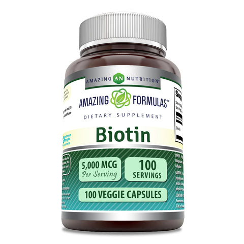 Image of Amazing Formulas Biotin | 5000 Mcg | 200 Veggie