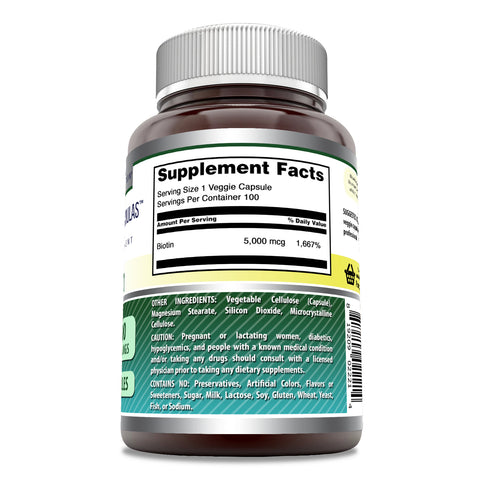 Image of Amazing Formulas Biotin | 5000 Mcg | 200 Veggie