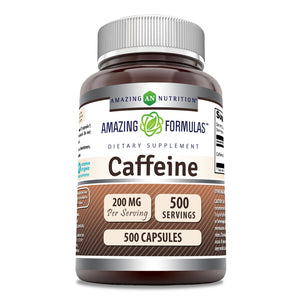 Amazing Formulas Caffeine | 200 Mg | 500 Capsules