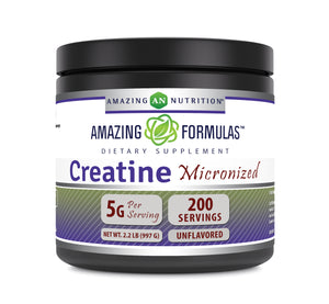 Amazing Formulas Micronized Creatine Powder | 1 KG (2.2 Lb) | 200 Servings | 5 Grams Per Serving