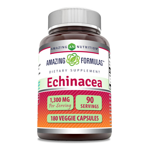 Image of Amazing Formulas Echinacea | 1300 Mg Per Serving | 180 Veggie Capsules