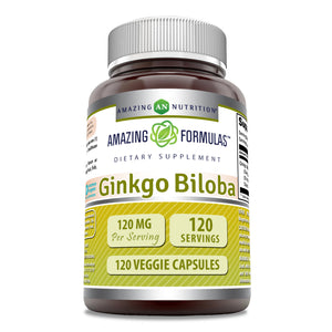 Amazing Formulas Ginkgo Biloba | 120 Mg | 120 Capsules