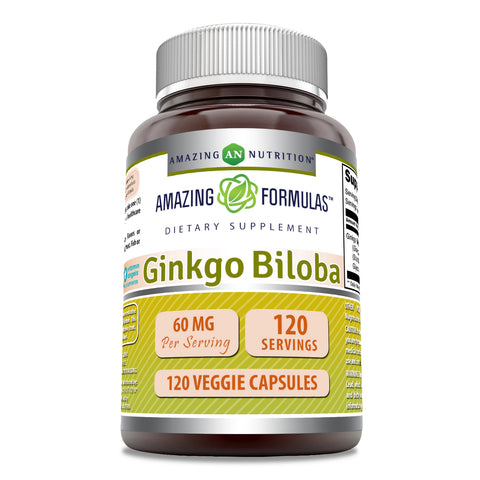 Image of Amazing Formulas Ginkgo Biloba | 120 Mg | 120 Capsules