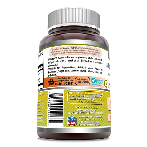 Image of Amazing Formulas Ginkgo Biloba | 120 Mg | 120 Capsules