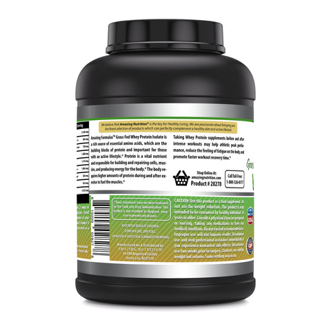 Image of Amazing Formulas Grass Fed Whey Isolate | 5 Lb | Vanilla Flavor