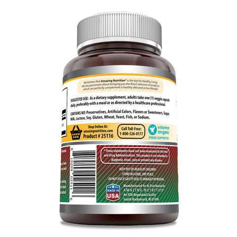 Image of Amazing Formulas Iron as Iron Bisglycinate | 25 Mg | 180 Veggie Capsules