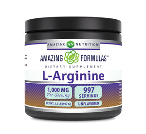 Amazing Formulas L-Arginine | 2.2 Lbs Powder | 997 Servings | 1,000 Mg Per Serving