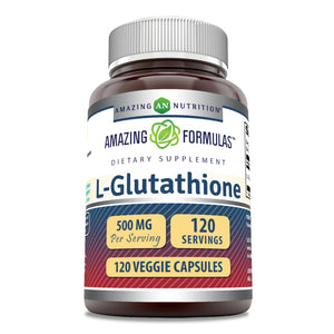 Amazing Formulas L-Glutathione | 500 Mg | 120 Veggie Capsules