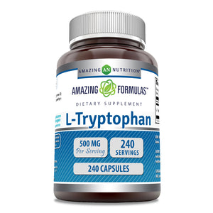 Amazing Formulas L-Tryptophan | 500 Mg | 240 Capsules