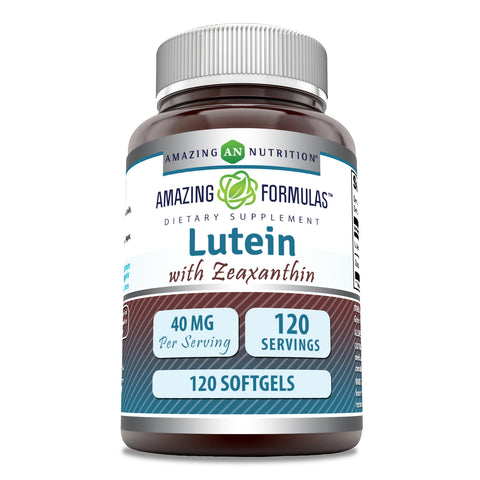 Image of Amazing Formulas Lutein with Zeaxanthin | 40 Mg | 120 Softgels