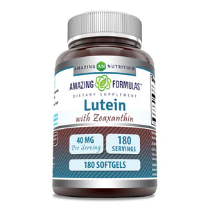 Amazing Formulas Lutein with Zeaxanthin | 40 Mg | 180 Softgels