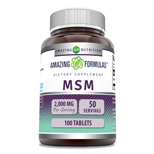 Amazing Formulas MSM | 2000 Mg Per Serving | 100 Tablets