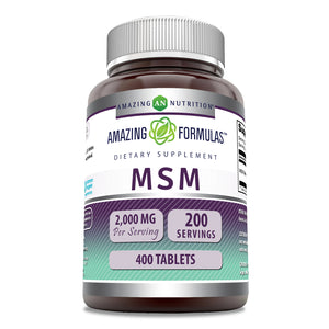 Amazing Formulas MSM | 2000 Mg Per Serving | 400 Tablets