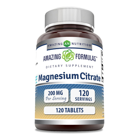 Image of Amazing Formulas Magnesium Citrate | 200 Mg | 120 Tablets