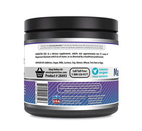 Image of Amazing Formulas Magnesium Glycinate | Unflavored | 400 G | 88 Servings