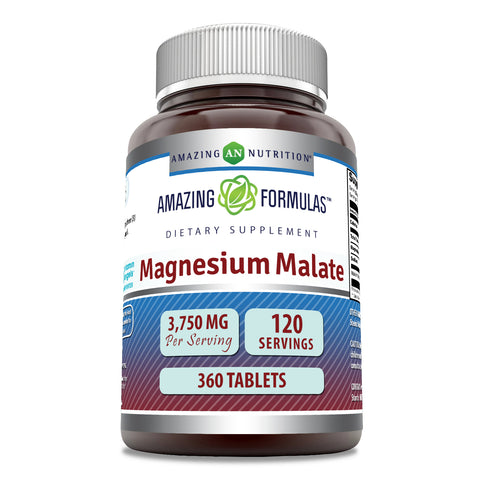 Image of Amazing Formulas Magnesium Malate | 1250 Mg | 360 Tablets