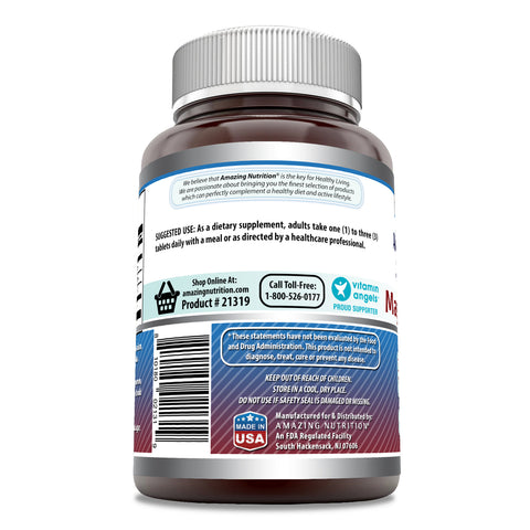 Image of Amazing Formulas Magnesium Malate | 1250 Mg | 360 Tablets