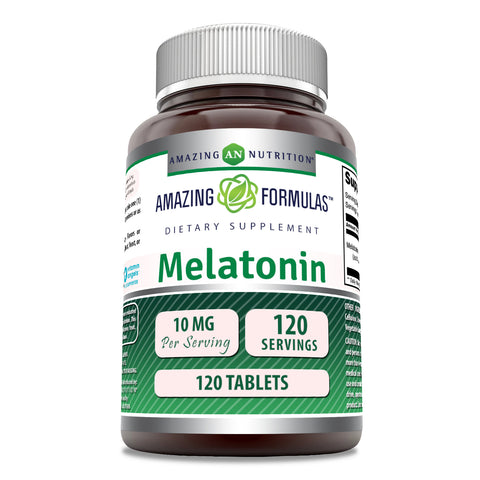 Image of Amazing Formulas Melatonin | 10 Mg | 120 Tablets