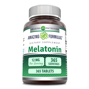 Amazing Formulas Melatonin | 12 Mg | 365 Tablets