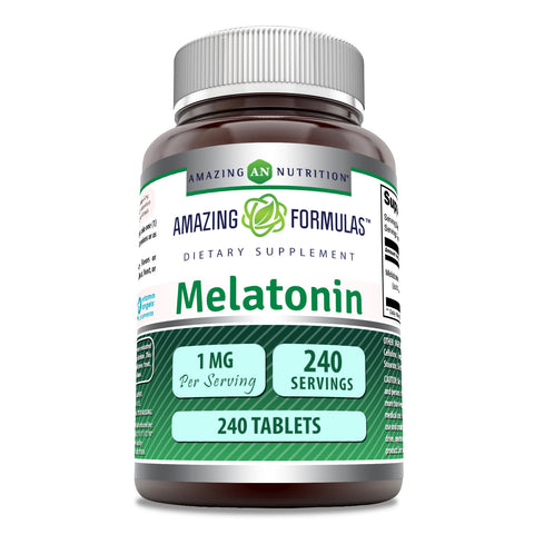 Image of Amazing Formulas Melatonin | 1 Mg | 240 Tablets