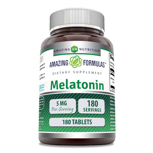 Amazing Formulas Melatonin | 5 Mg | 180 Tablets