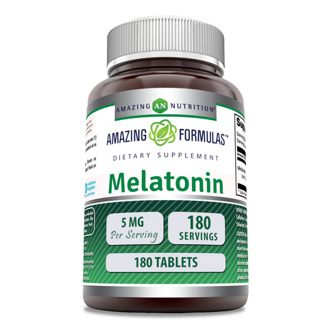 Image of Amazing Formulas Melatonin | 5 Mg | 180 Tablets