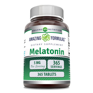 Amazing Formulas Melatonin | 5 Mg | 365 Tablets
