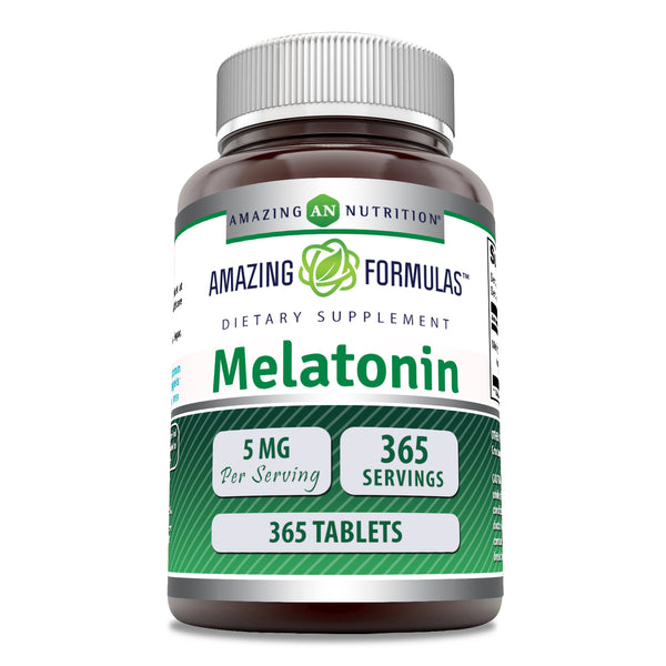 Amazing Formulas Melatonin | 5 Mg | 365 Tablets – Amazing Nutrition