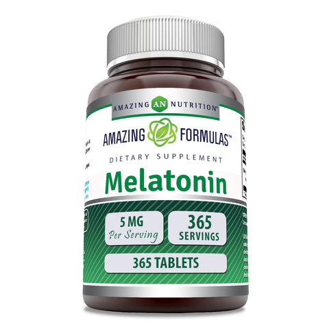 Image of Amazing Formulas Melatonin | 5 Mg | 365 Tablets