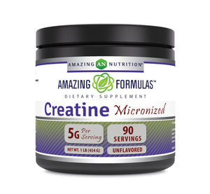 Amazing Formulas Micronized Creatine Powder | 1 LB | 90 Servings | 5 Grams Per Serving