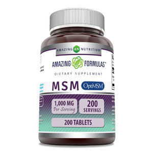 Amazing Formulas OptiMSM | 1000 Mg | 200 Tablets