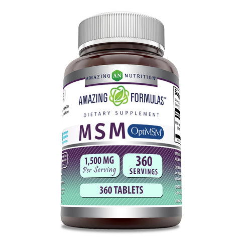 Image of Amazing Formulas OptiMSM | 1500 Mg | 360 Tablets