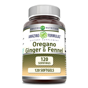 Amazing Formulas Oregano Ginger & Fennel | 120 Softgels