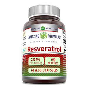 Amazing Formulas Resveratrol | 250 Mg | 60 Veggie Capsules