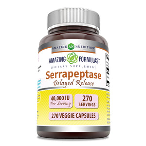 Amazing Formulas Serrapeptase | 40000 IU | 270 Capsules