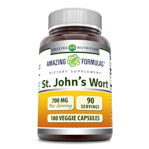Image of Amazing Formulas St. John's Wort | 700 Mg Per Serving | 180 Veggie Capsules