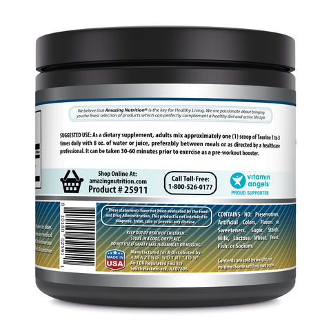 Image of Amazing Formulas Taurine Powder | 5 Grams Per Serving | 200 Servings | 2.2 Lb