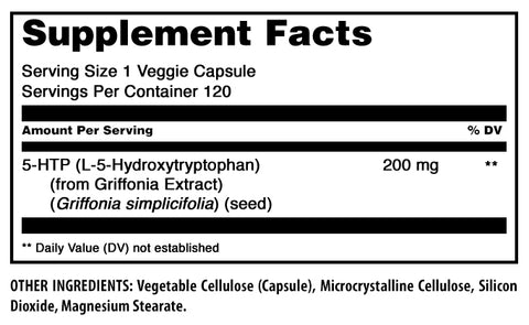 Image of Amazing Formulas 5-HTP | 200 Mg | 120 Veggie Capsules