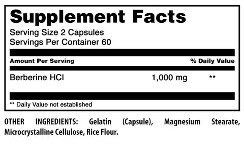Image of Amazing Formulas Berberine | 1000 Mg Per Serving | 120 Capsules