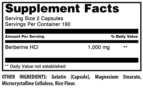 Image of Amazing Formulas Berberine | 1000 Mg Per Serving | 360 Capsules