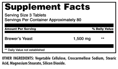 Image of Amazing Formulas Brewer's Yeast  | 1500 Mg Per Serving | 240 Tablets