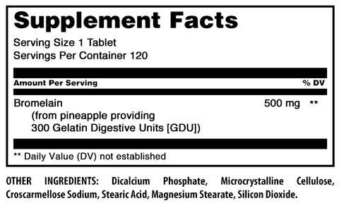 Image of Amazing Formulas Bromelain | 500 Mg | 120 Tablets